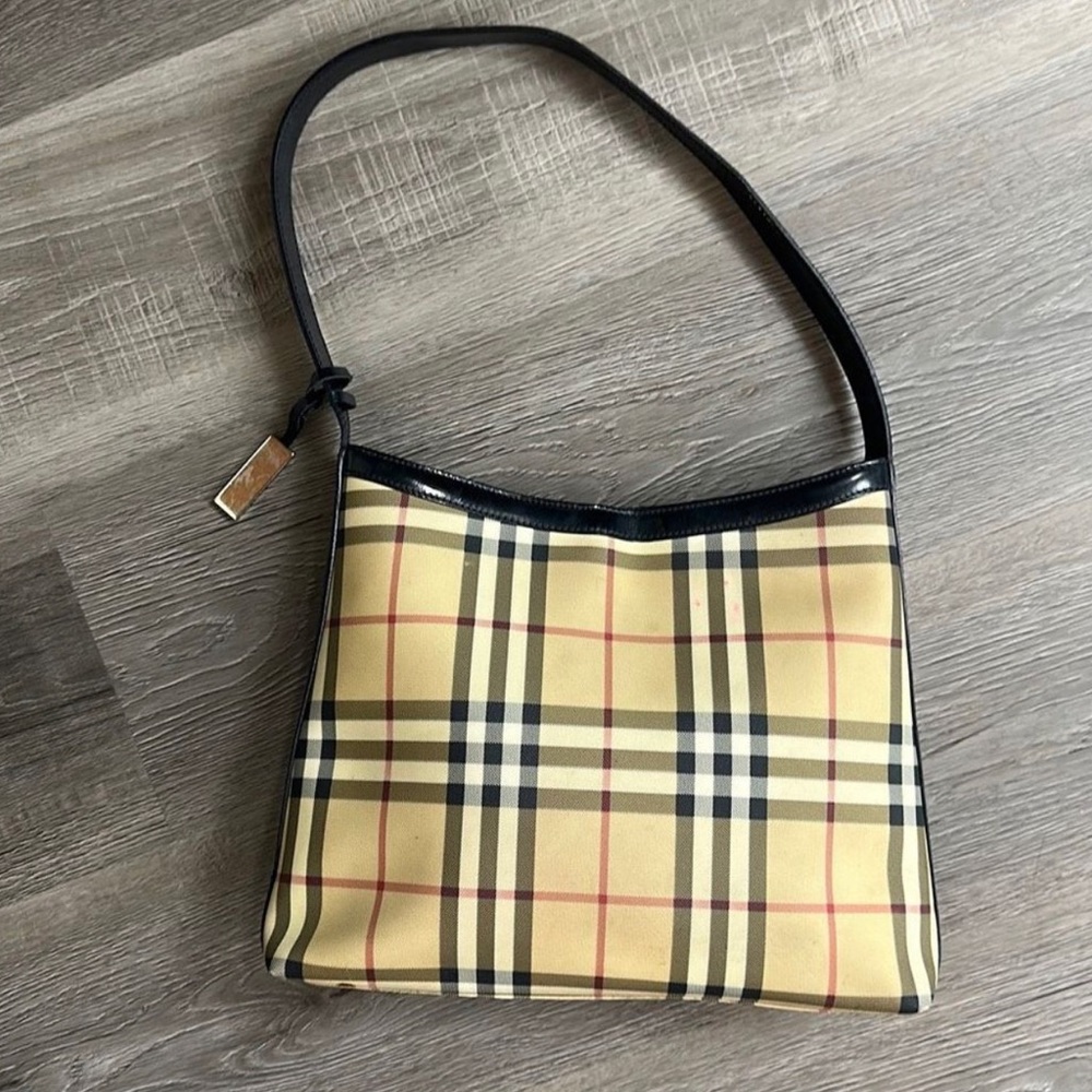 Authentic BURBERRY Nova Check Shoulder Bag Purse